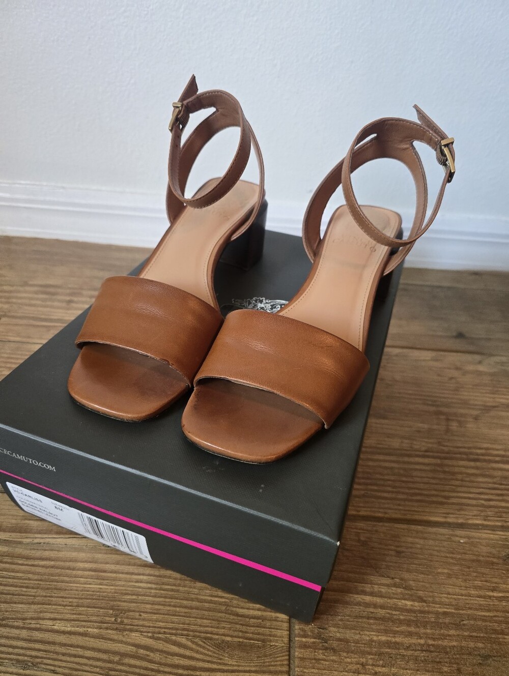 Vince Camuto Carliss Block Heeled Sandals - Picture 3 of 5